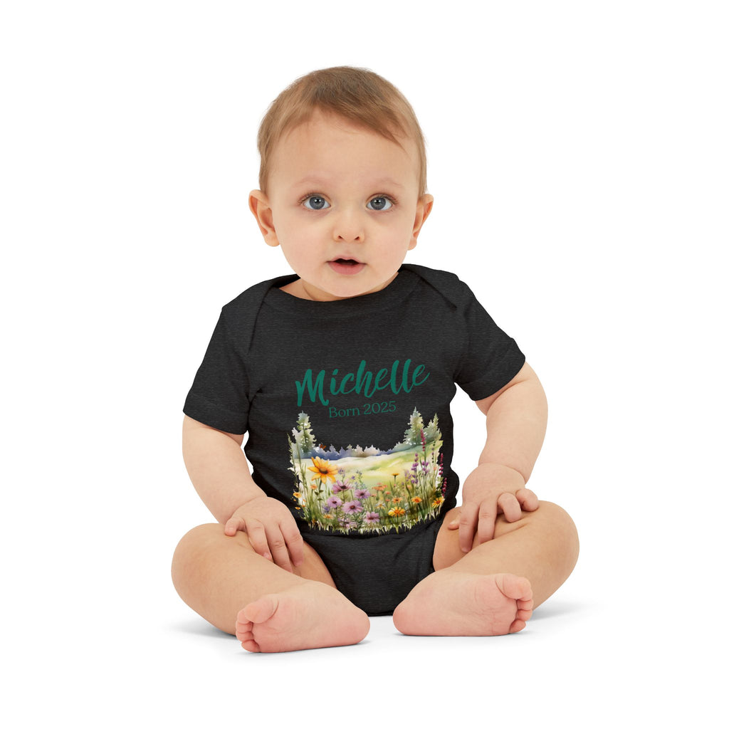Personalized Onesie with a Name and Date