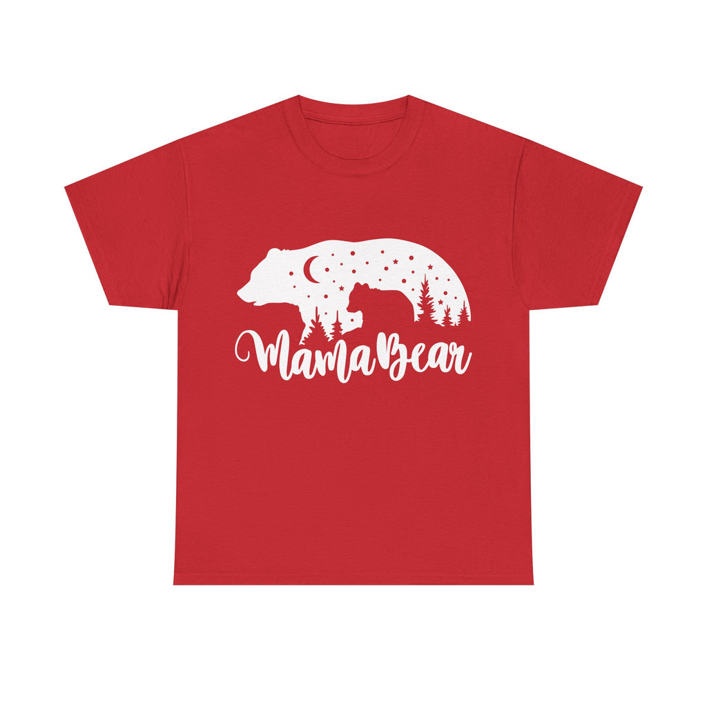 Camiseta de algodón grueso Mamá Osa 