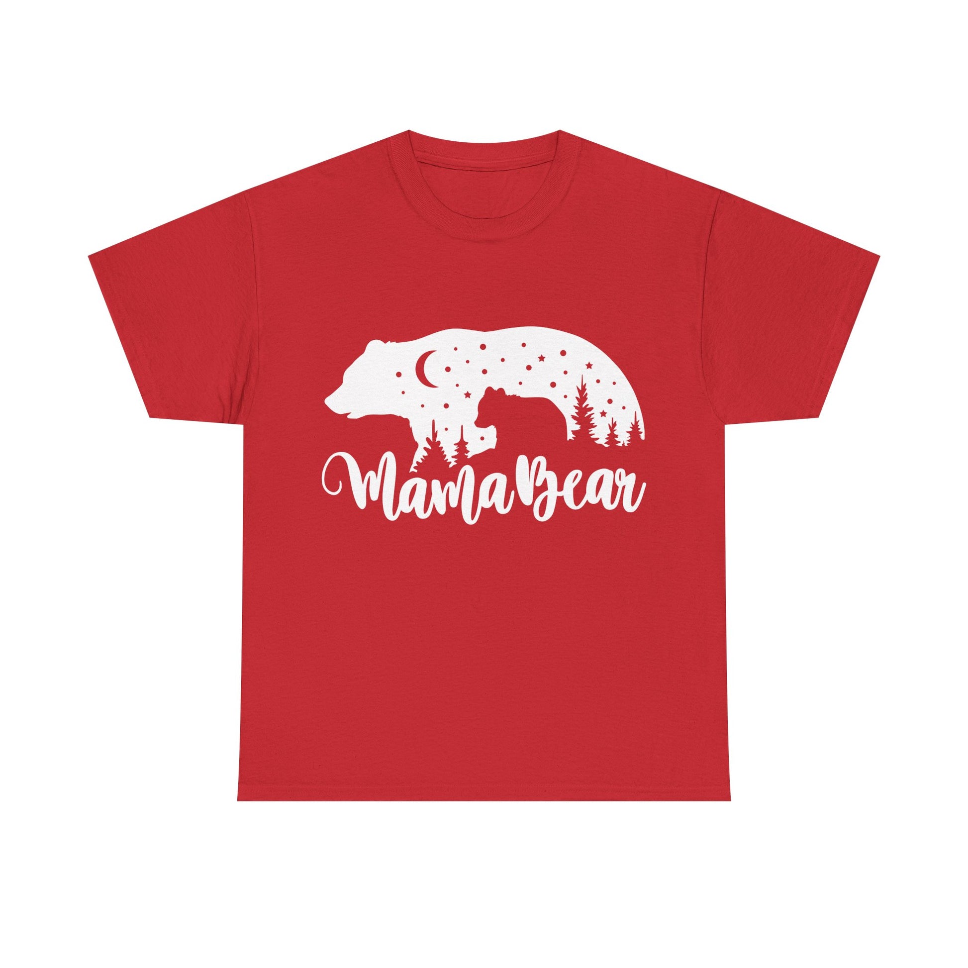Camiseta de algodón grueso Mamá Osa 