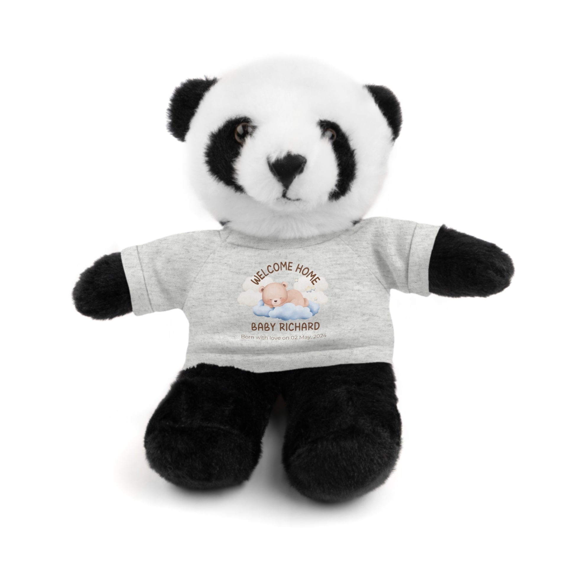 Peluches personalizados con camiseta | diferentes colores y animales disponibles