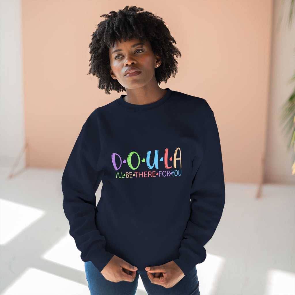 Doula Unisex Crewneck Sweatshirt - Labor Support Appreciation in 5 Colors