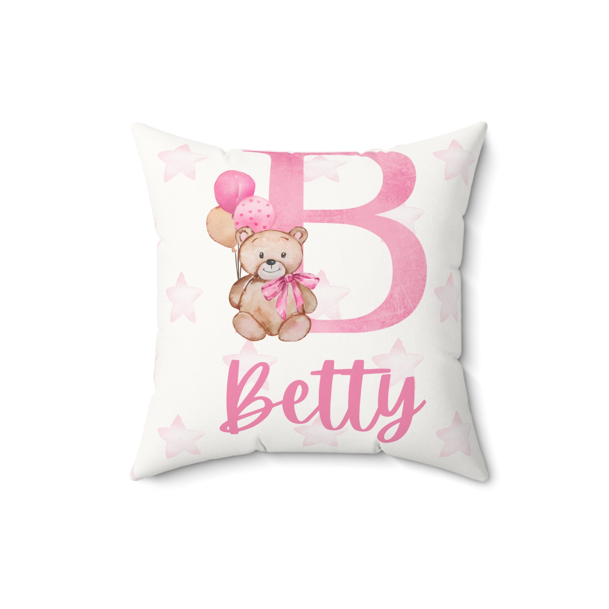 Personalized pillow with baby's name