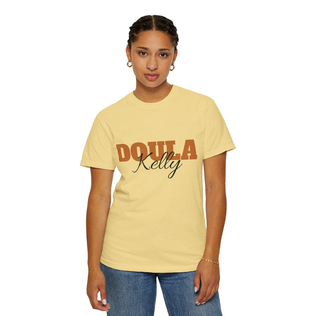Personalized Doula Garment-Dyed T-shirt with your Name
