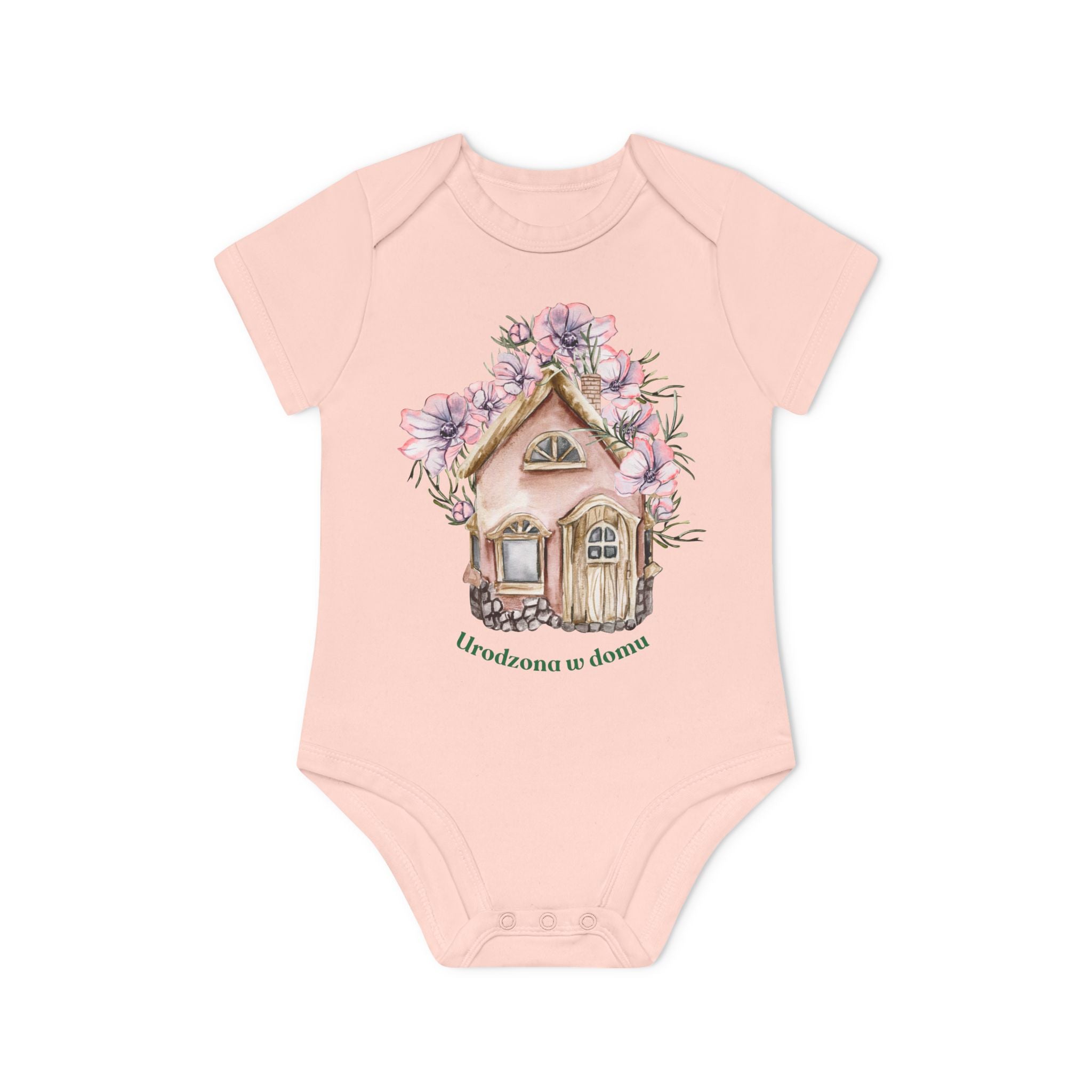 Urodzona w domu - piękne ubranko prezent na poród domowy