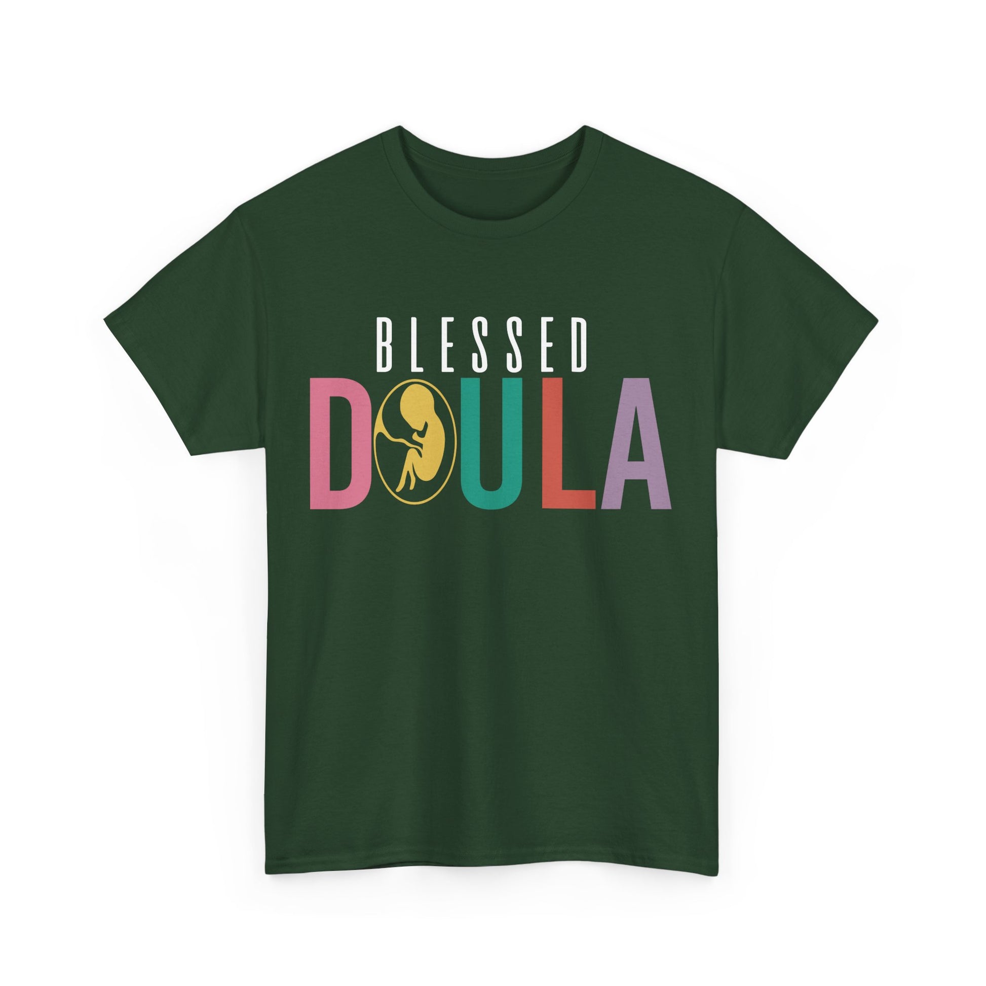 Camiseta de algodón grueso Blessed Doula
