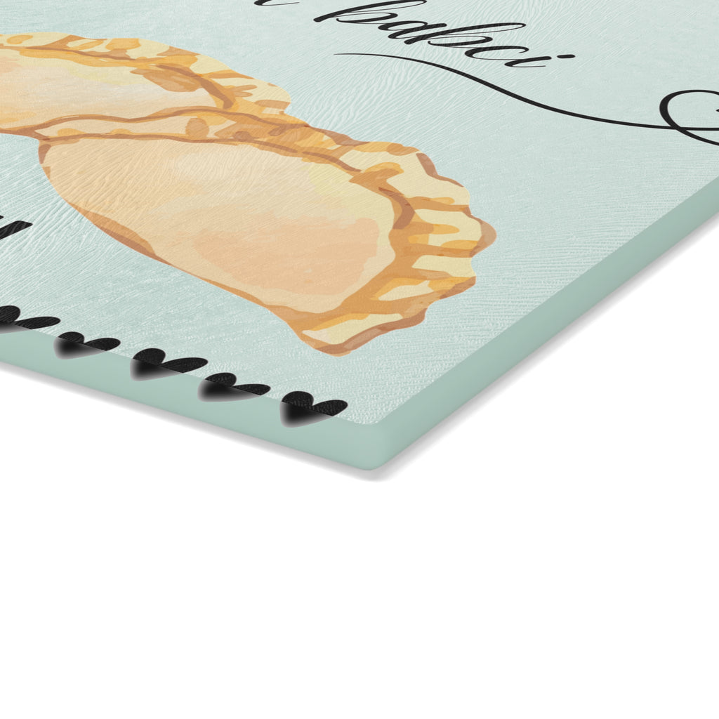 Pierogi od babci - Glass Cutting Board