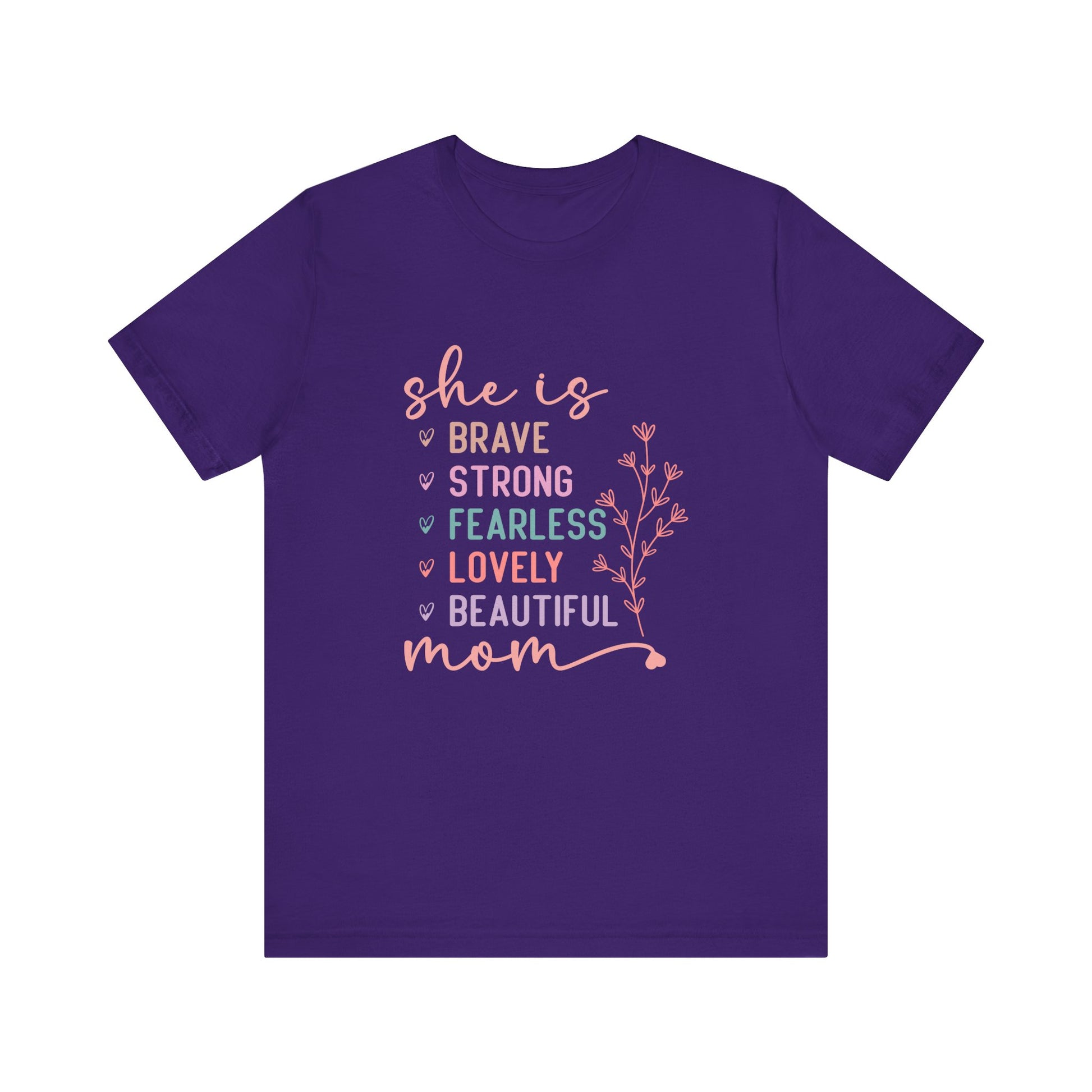 Camiseta de manga corta de jersey "Ella es mamá" | Canadá 
