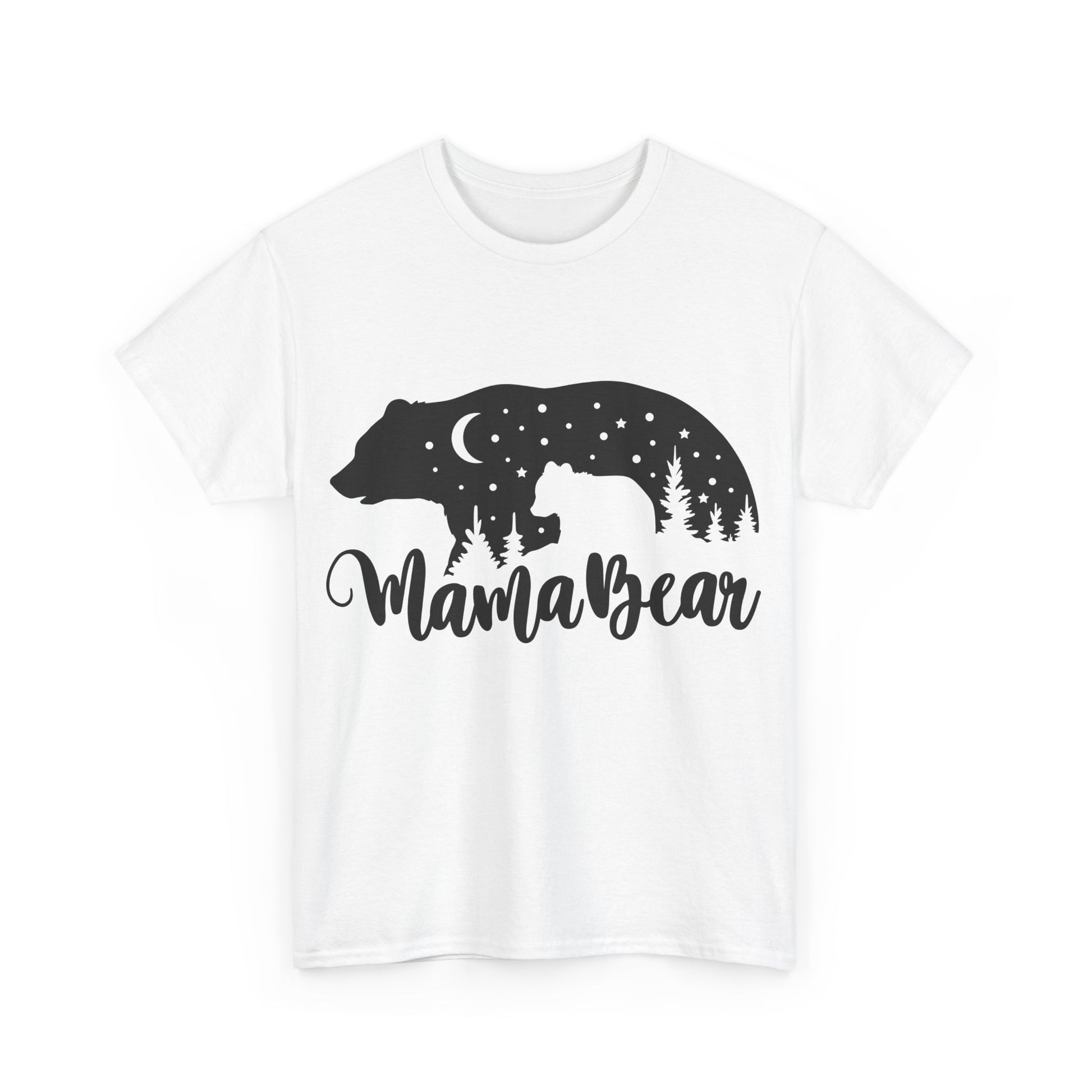 Camiseta de algodón grueso Mamá Osa 
