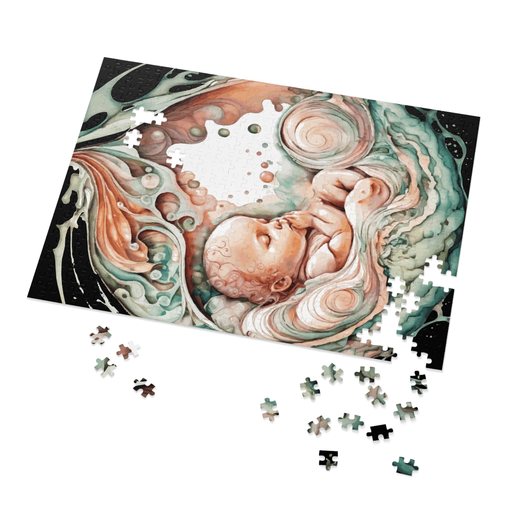 Baby Puzzle Jigsaw with Tin 250/500/1000/2000 pieces