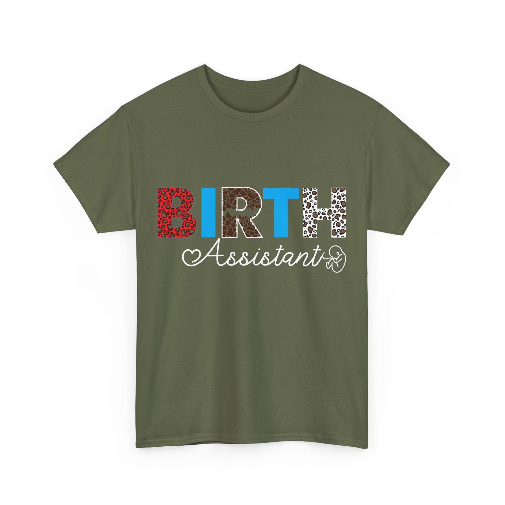 Camiseta de algodón grueso para asistente de parto