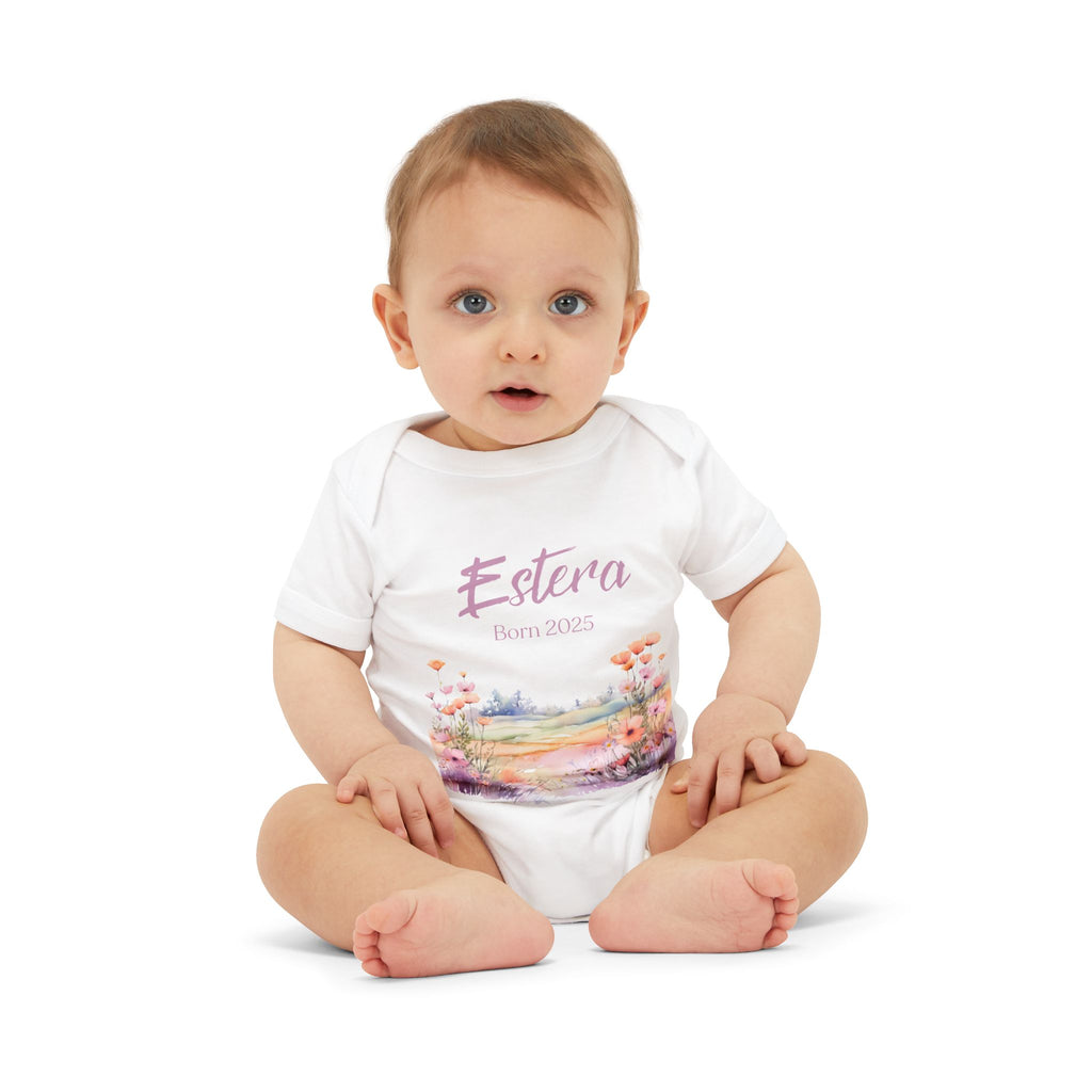 Personalized Onesie with a Name and Date