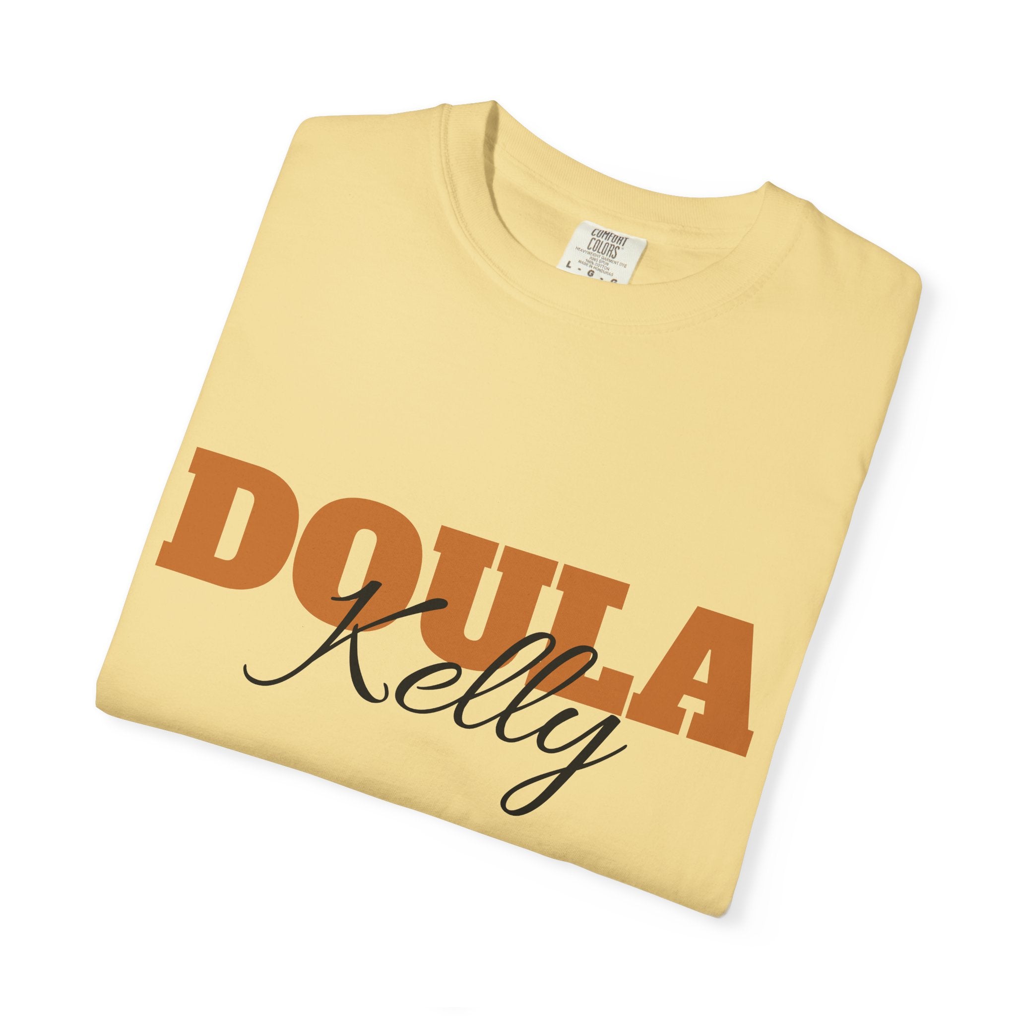 Personalized Doula Garment-Dyed T-shirt with your Name