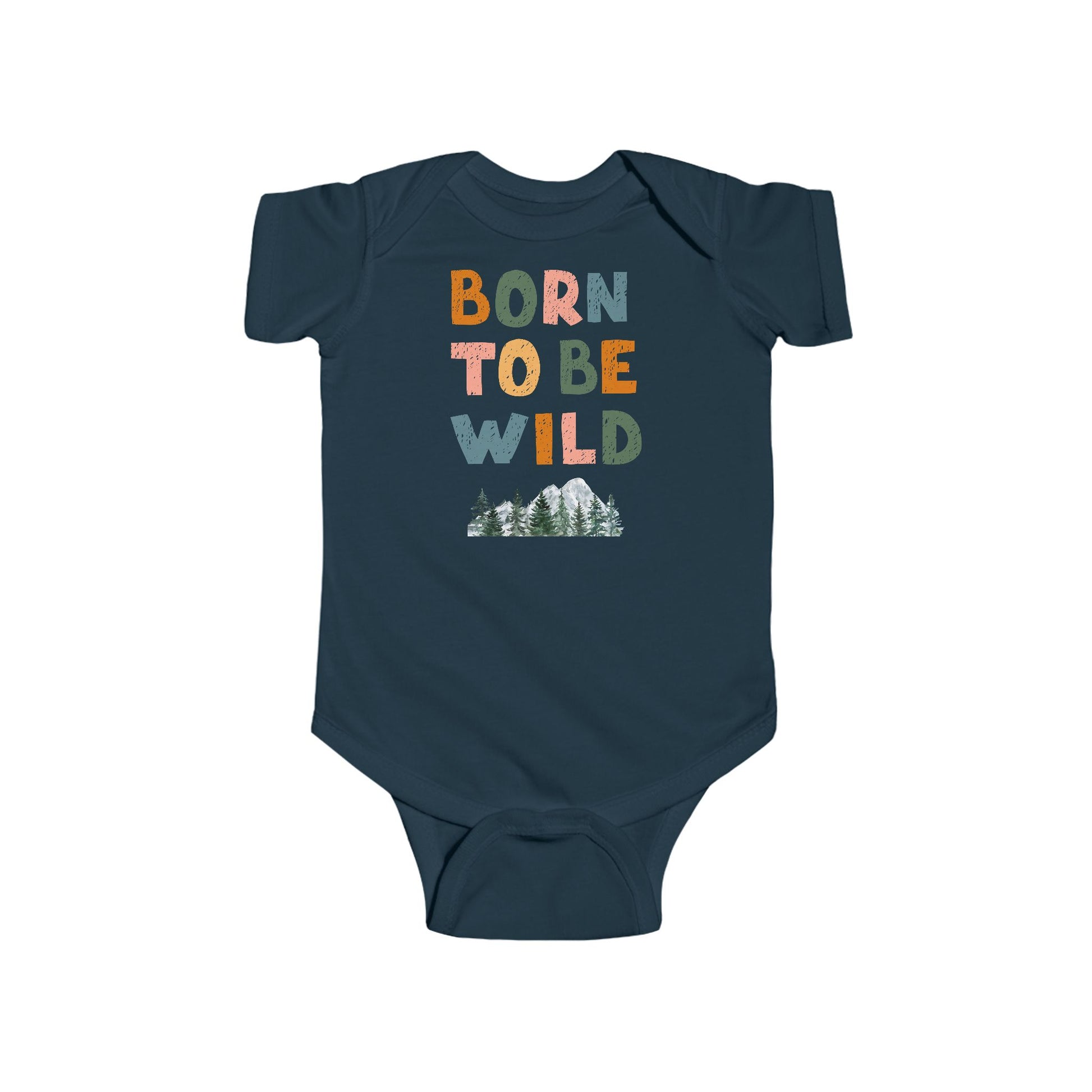 Nacido para ser salvaje | Body infantil de punto fino
