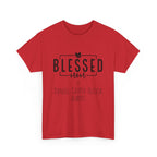 Camiseta de algodón grueso personalizada Blessed Mom en diferentes colores, ¡con los nombres de tus hijos! 