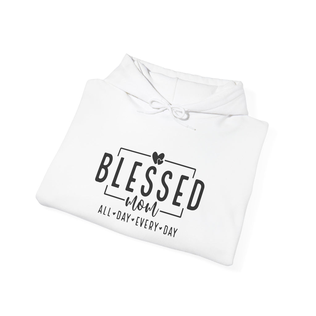 Sudadera con capucha personalizada Blessed Mom con los nombres de tus hijos 