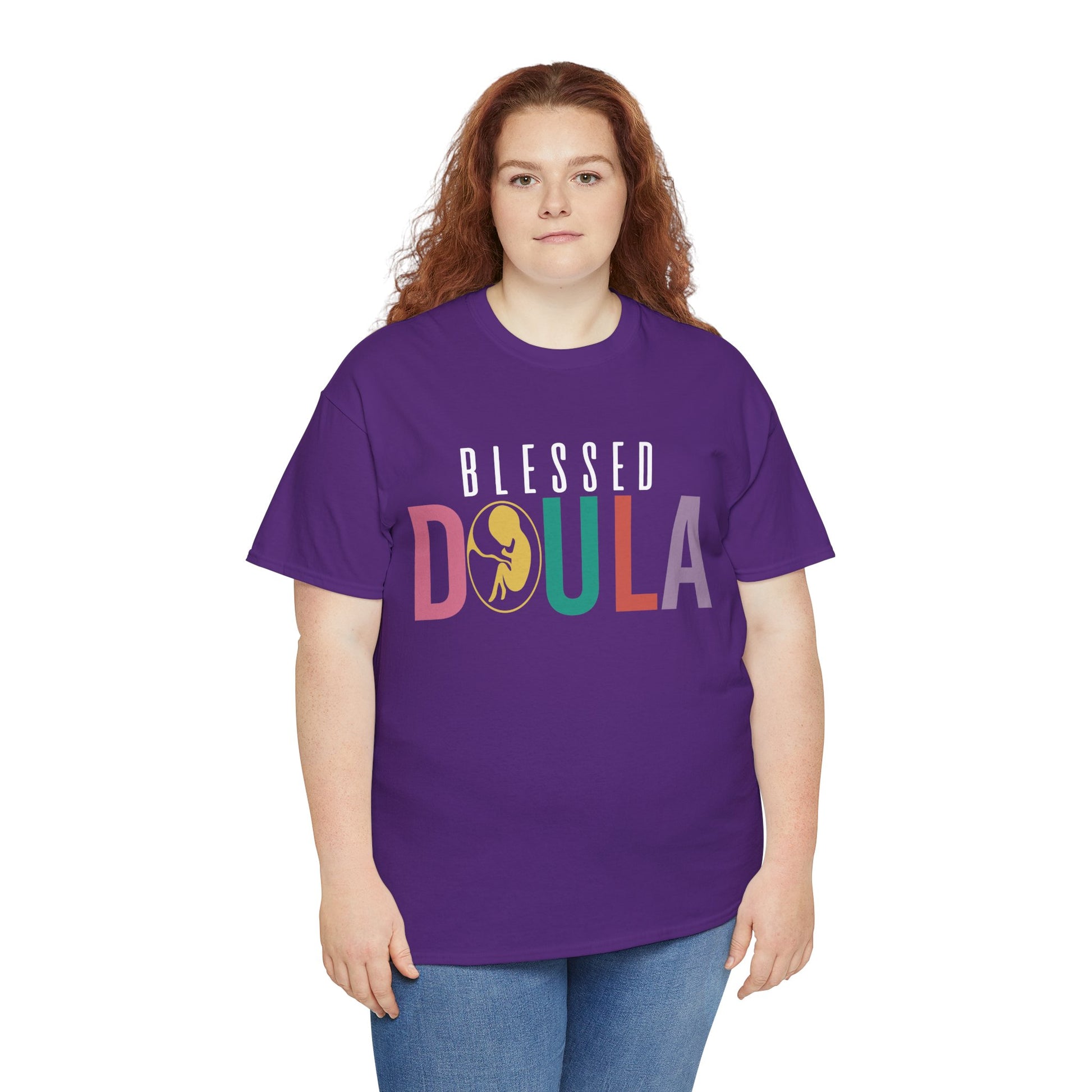 Camiseta de algodón grueso Blessed Doula