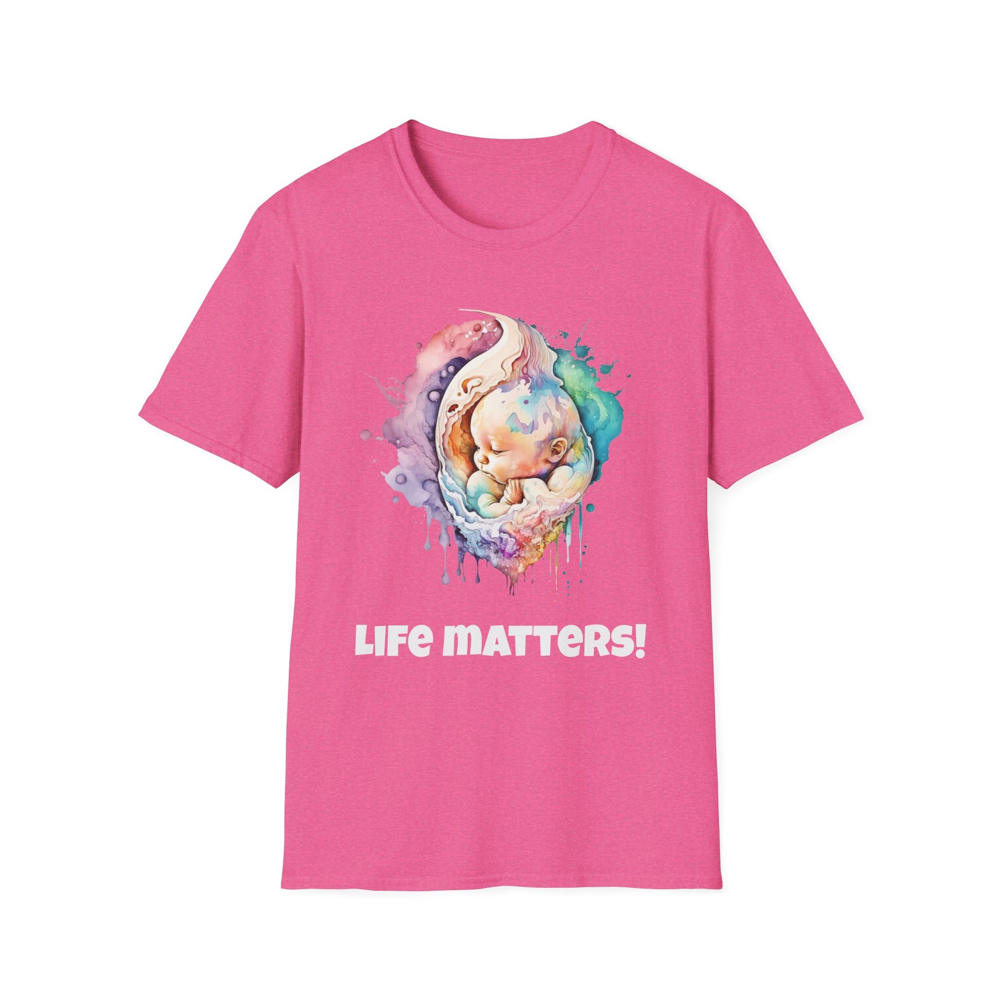 ¡La vida importa! Camiseta Softstyle Pro-vida para bebé. Disponible en varios colores. 