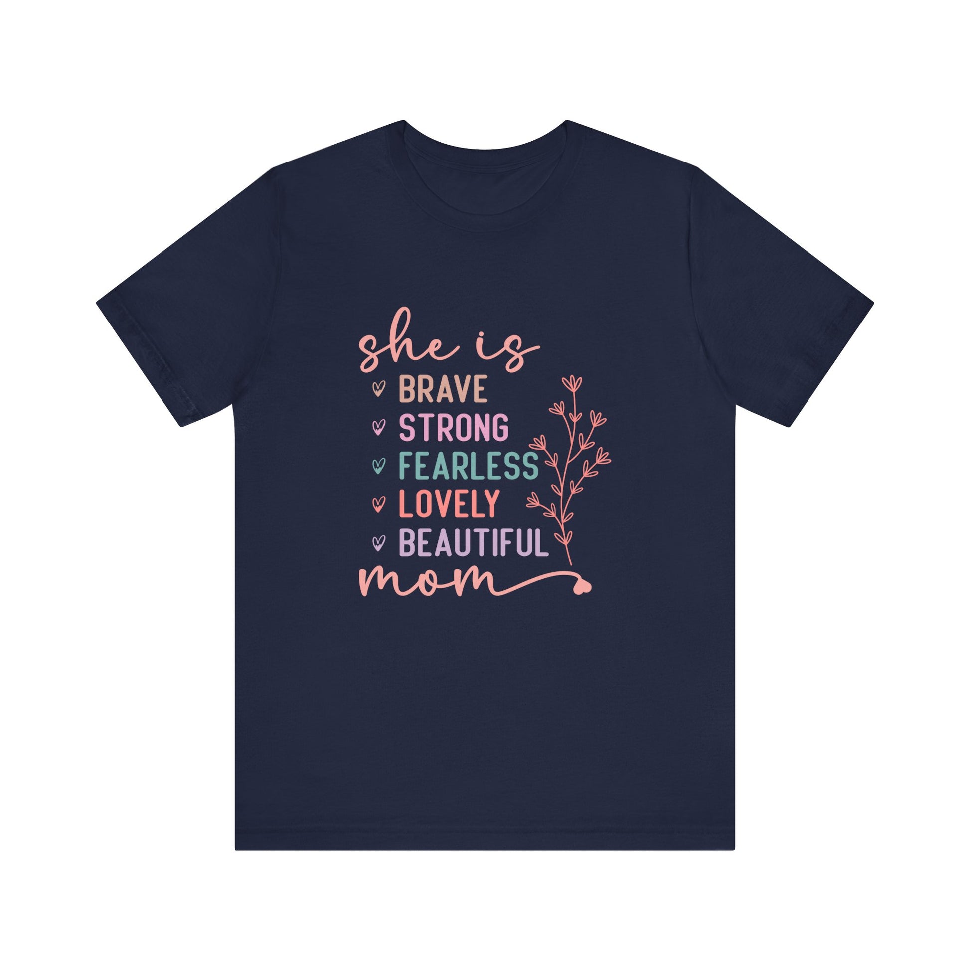 Camiseta de manga corta de jersey "Ella es mamá" | Canadá 