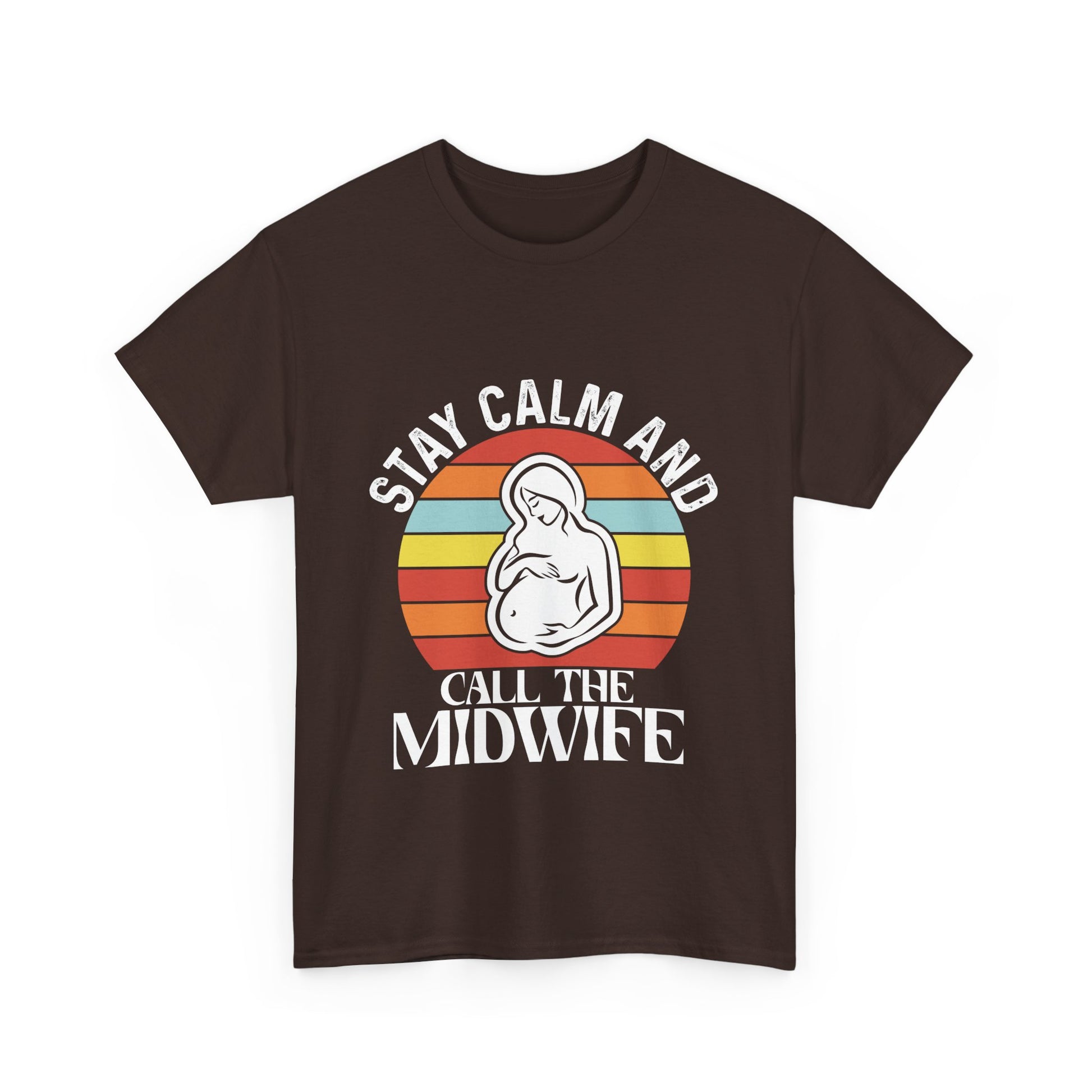 Camiseta de algodón grueso "Llama a la partera"