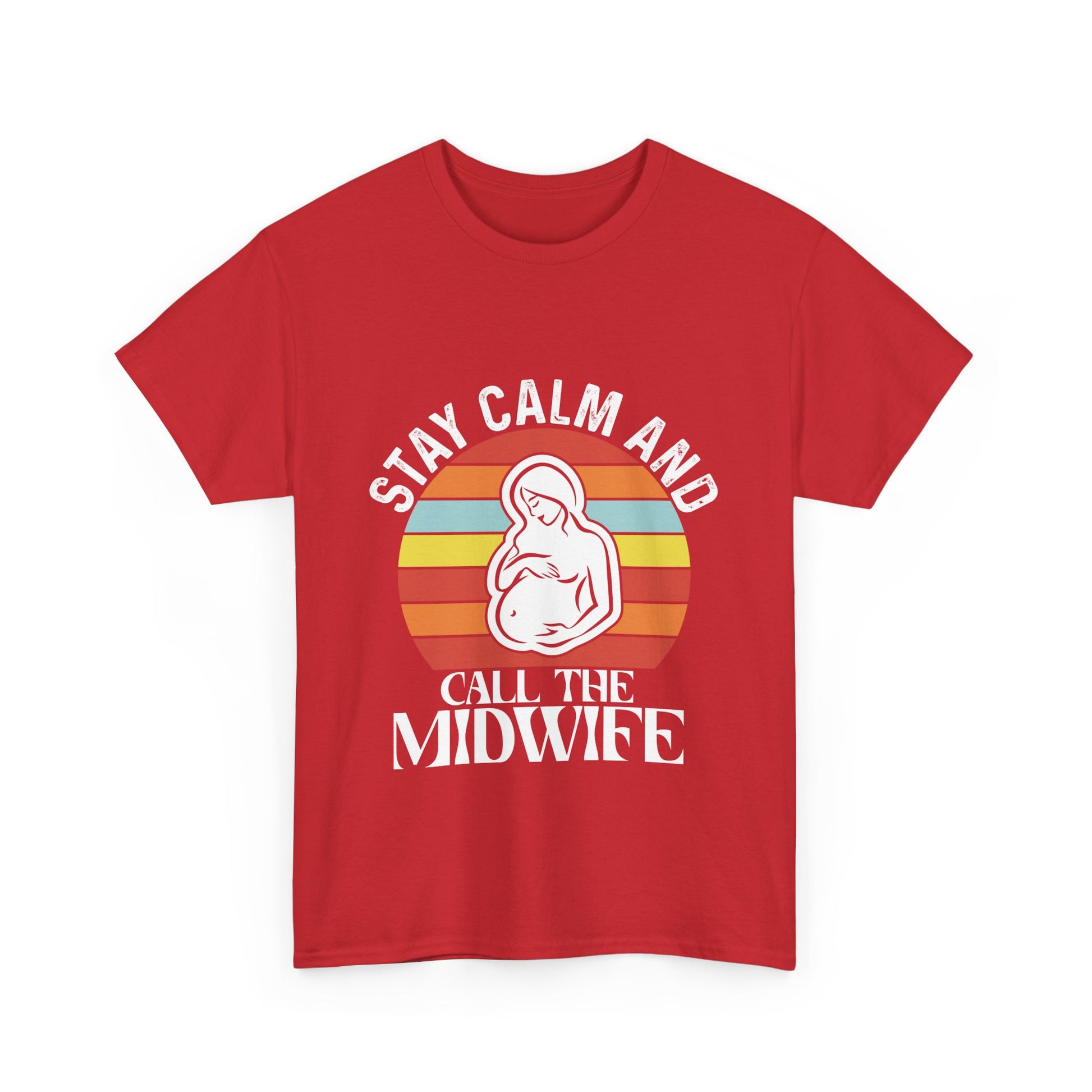 Camiseta de algodón grueso "Llama a la partera"