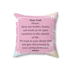Affirmation Conception Pillow with a prayer