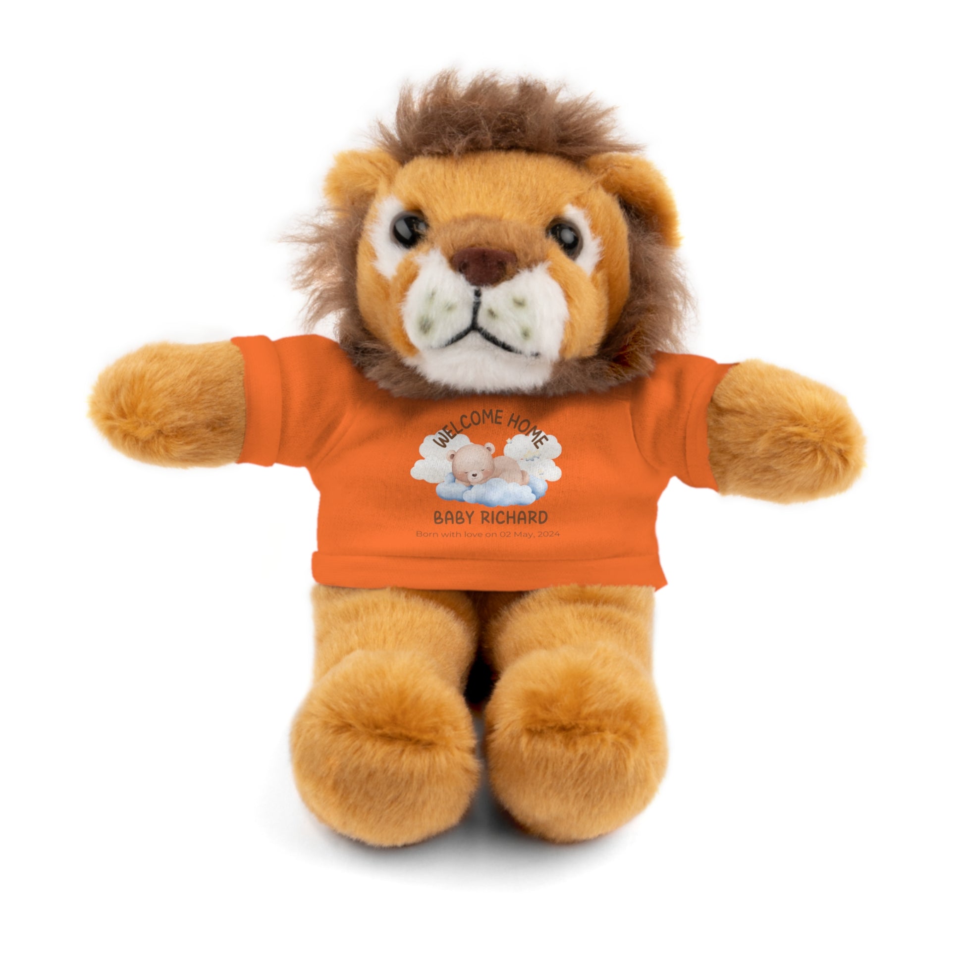 Peluches personalizados con camiseta | diferentes colores y animales disponibles