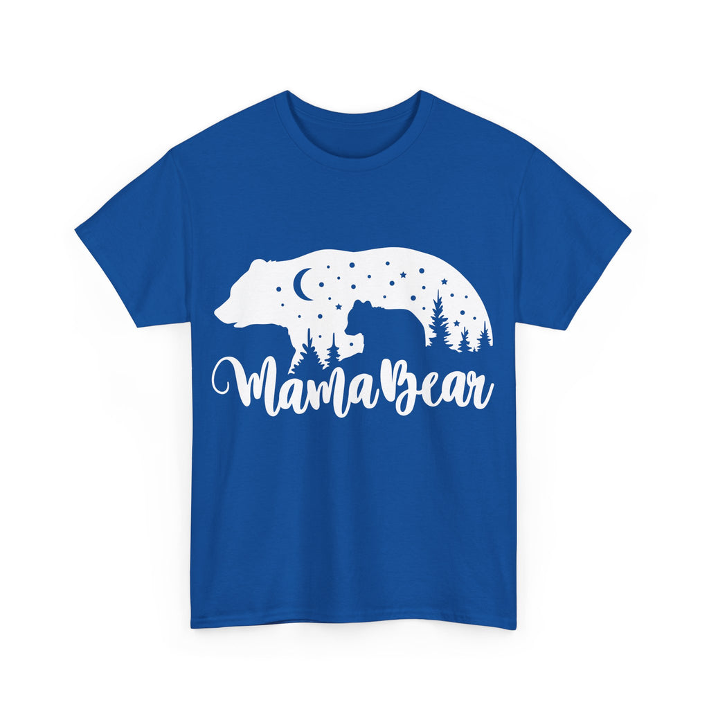 Camiseta de algodón grueso Mamá Osa 