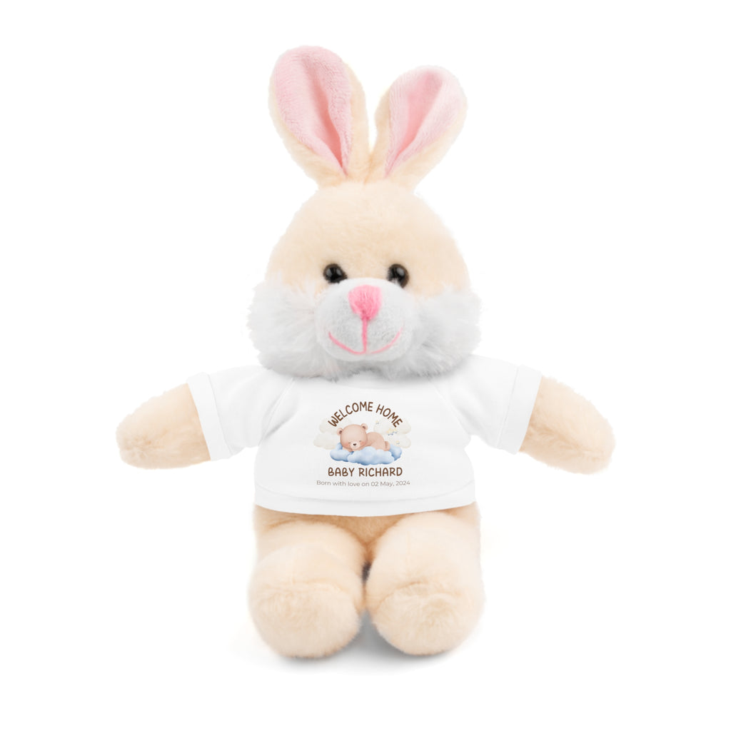 Personalized Stuffed Animals with Tee | different colors and animals available