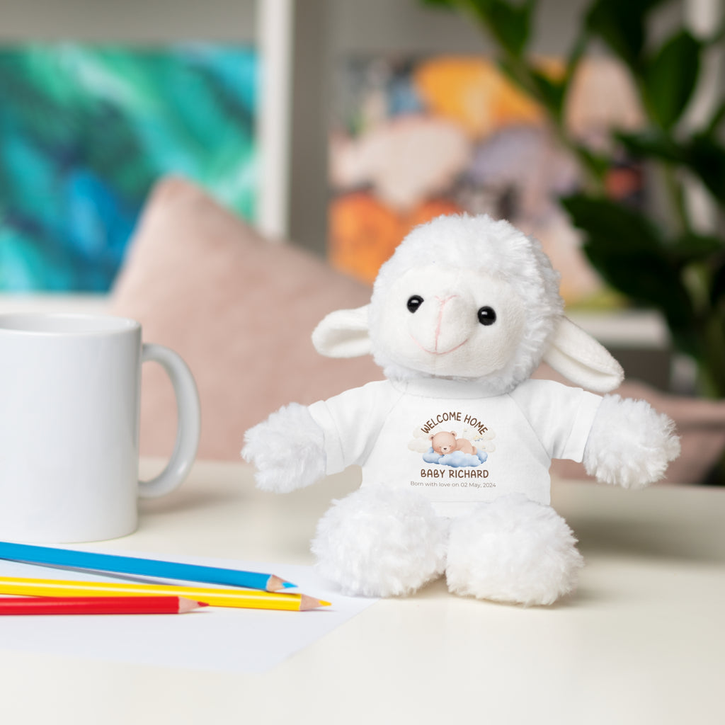 Personalized Stuffed Animals with Tee | different colors and animals available