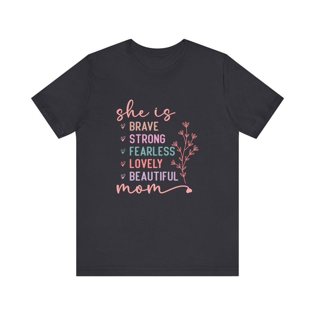 Camiseta de manga corta de jersey "Ella es mamá" | Canadá 