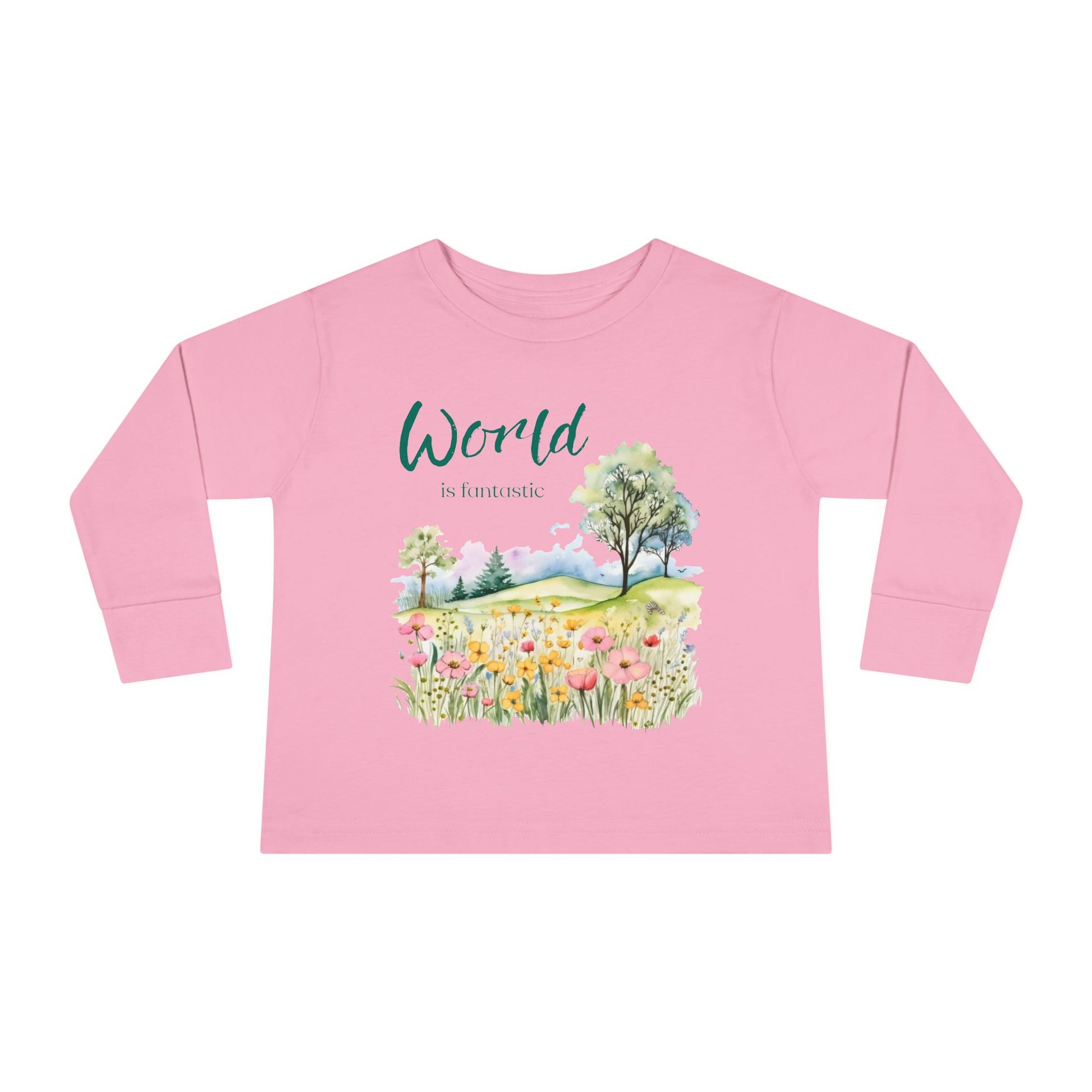 Fantastic World Toddler Long Sleeve Tee 2T-6T