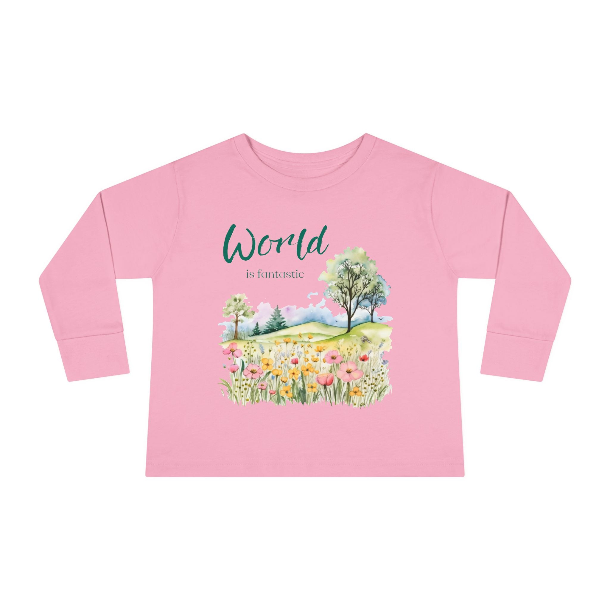 Fantastic World Toddler Long Sleeve Tee 2T-6T