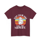 Camiseta de algodón grueso "Llama a la partera"