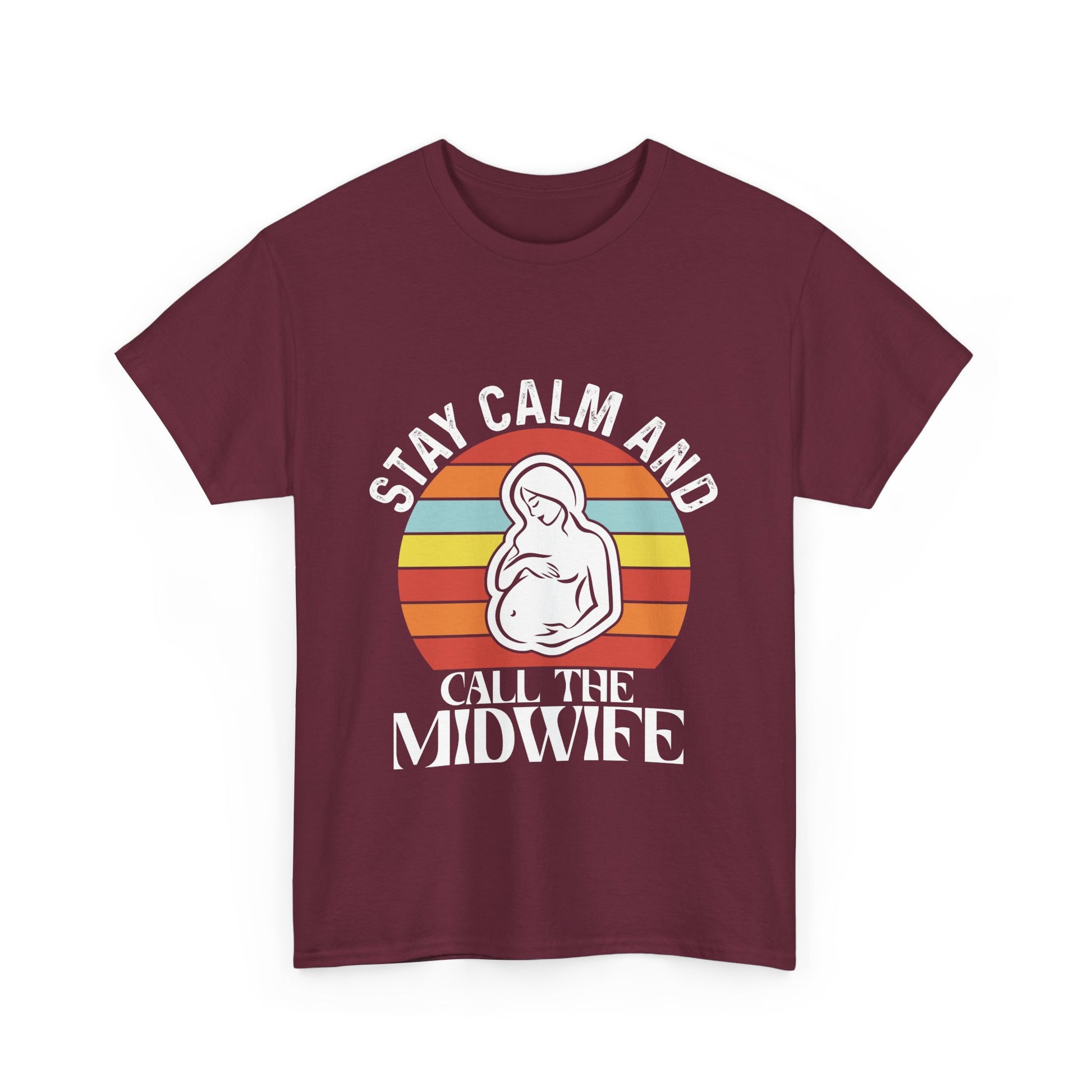 Camiseta de algodón grueso "Llama a la partera"