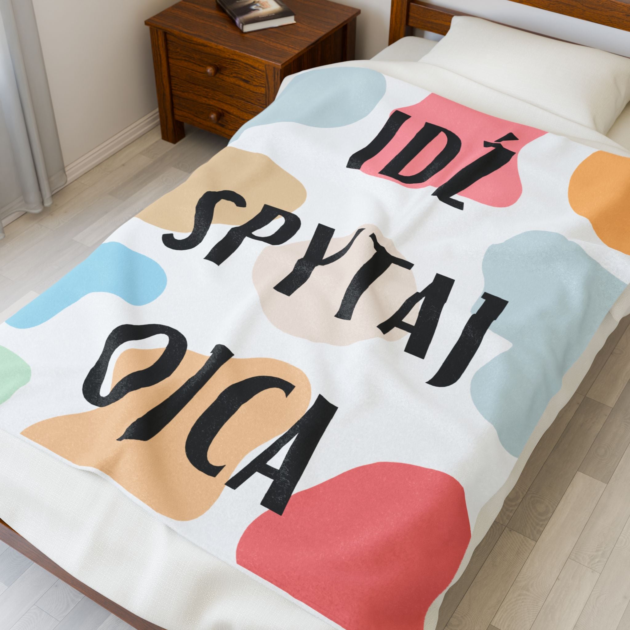 Velveteen Plush Blanket in Polish