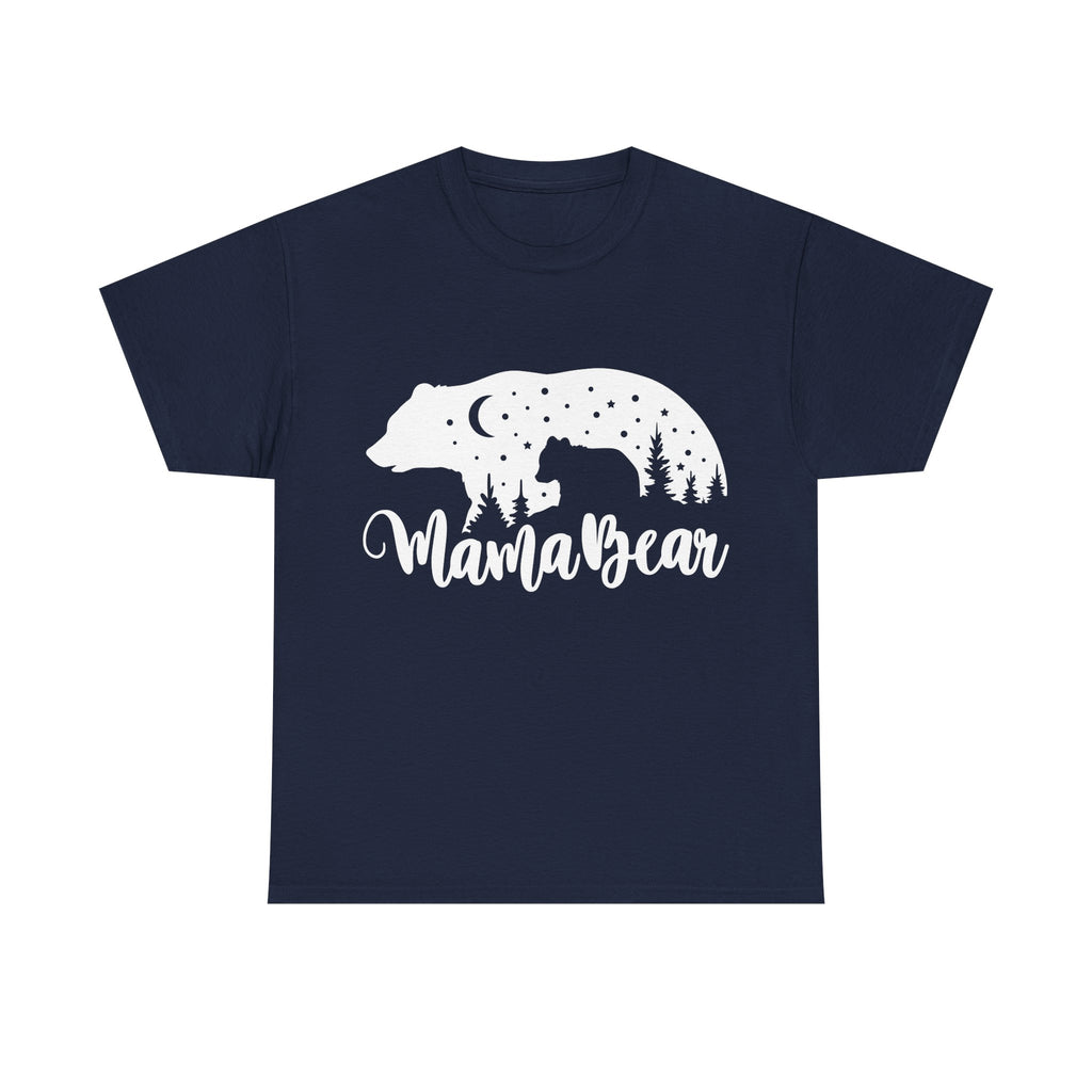 Camiseta de algodón grueso Mamá Osa 