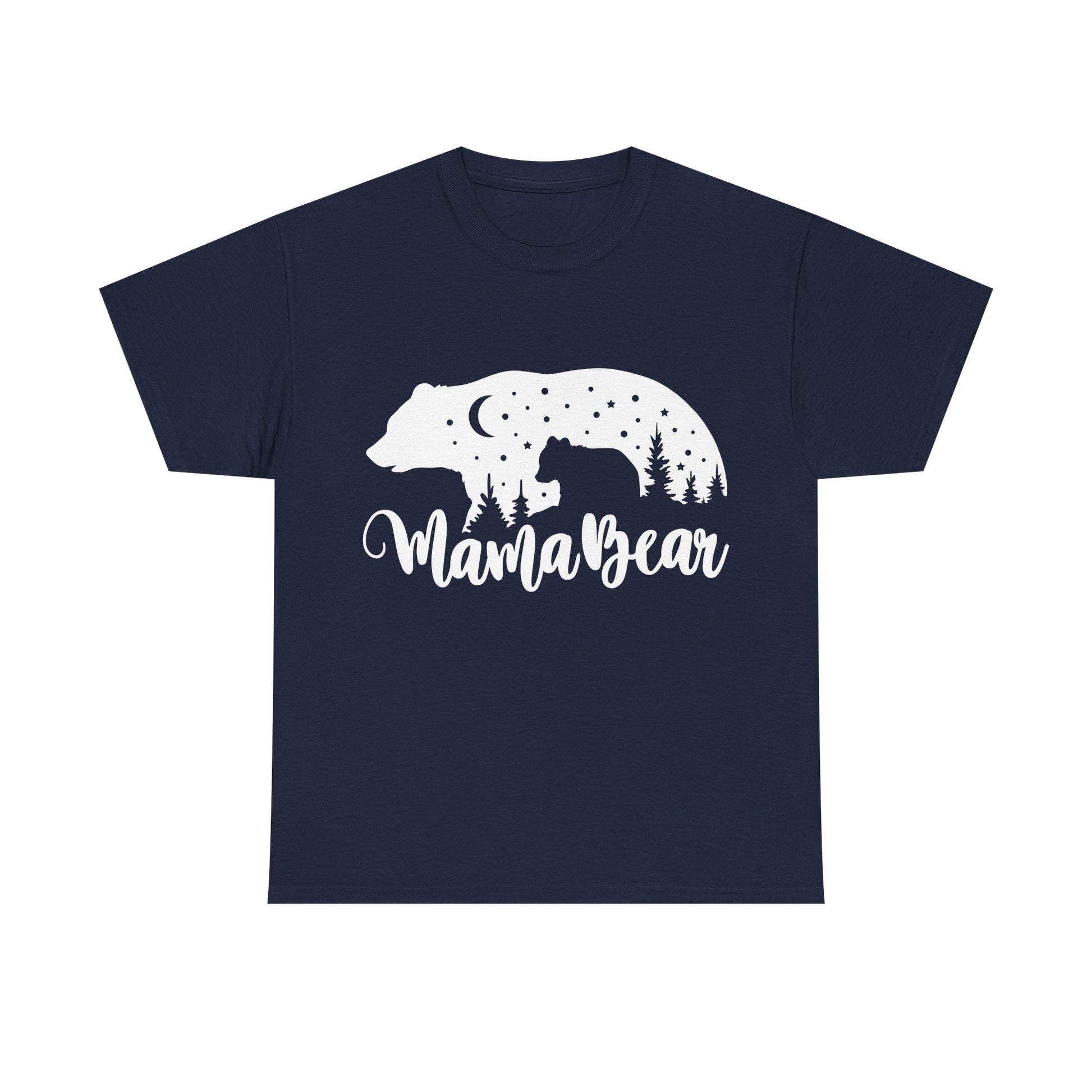 Camiseta de algodón grueso Mamá Osa 