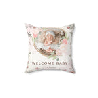 Almohada personalizada con foto y nombre del bebé