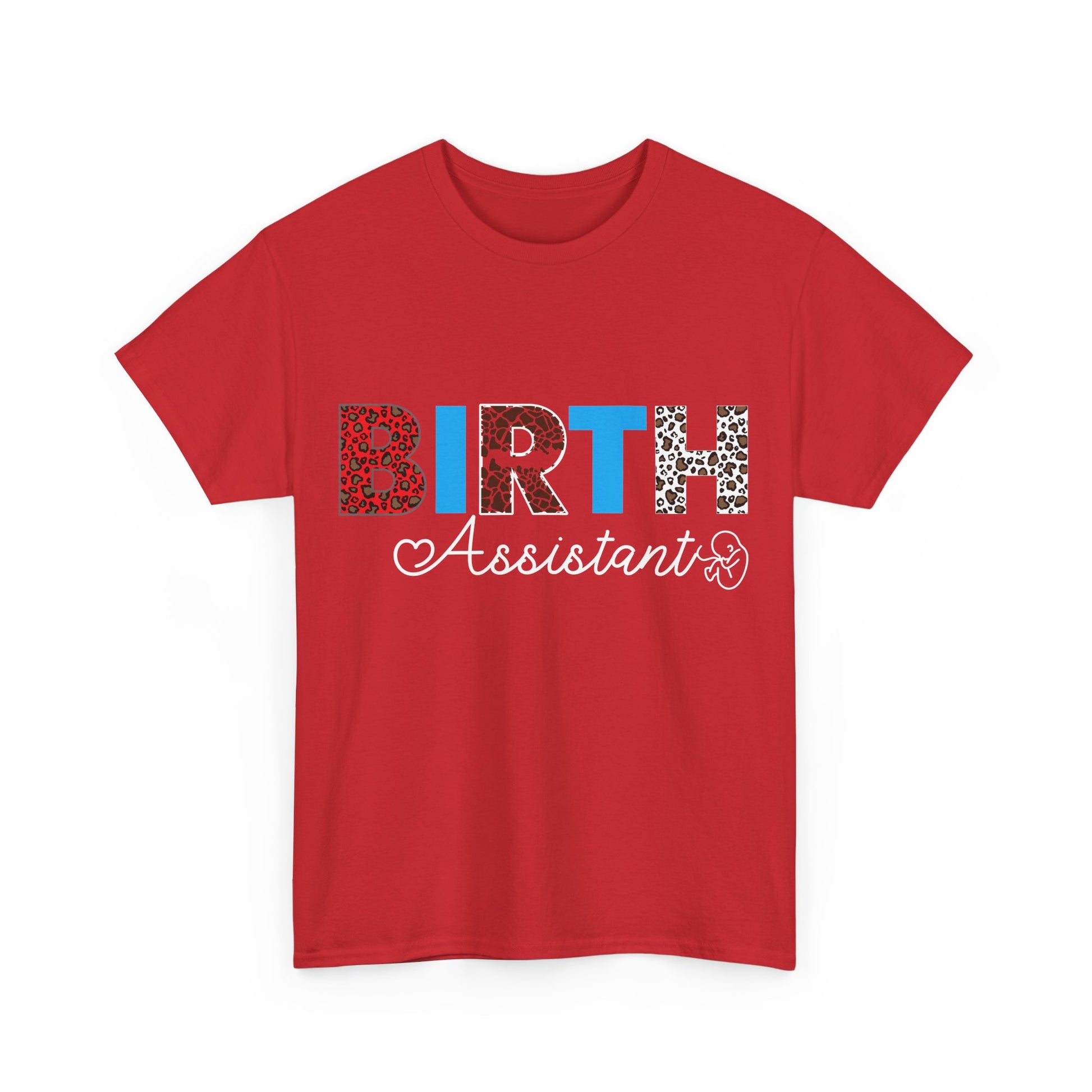 Camiseta de algodón grueso para asistente de parto