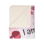 Pregnancy Affirmation Sherpa Blanket