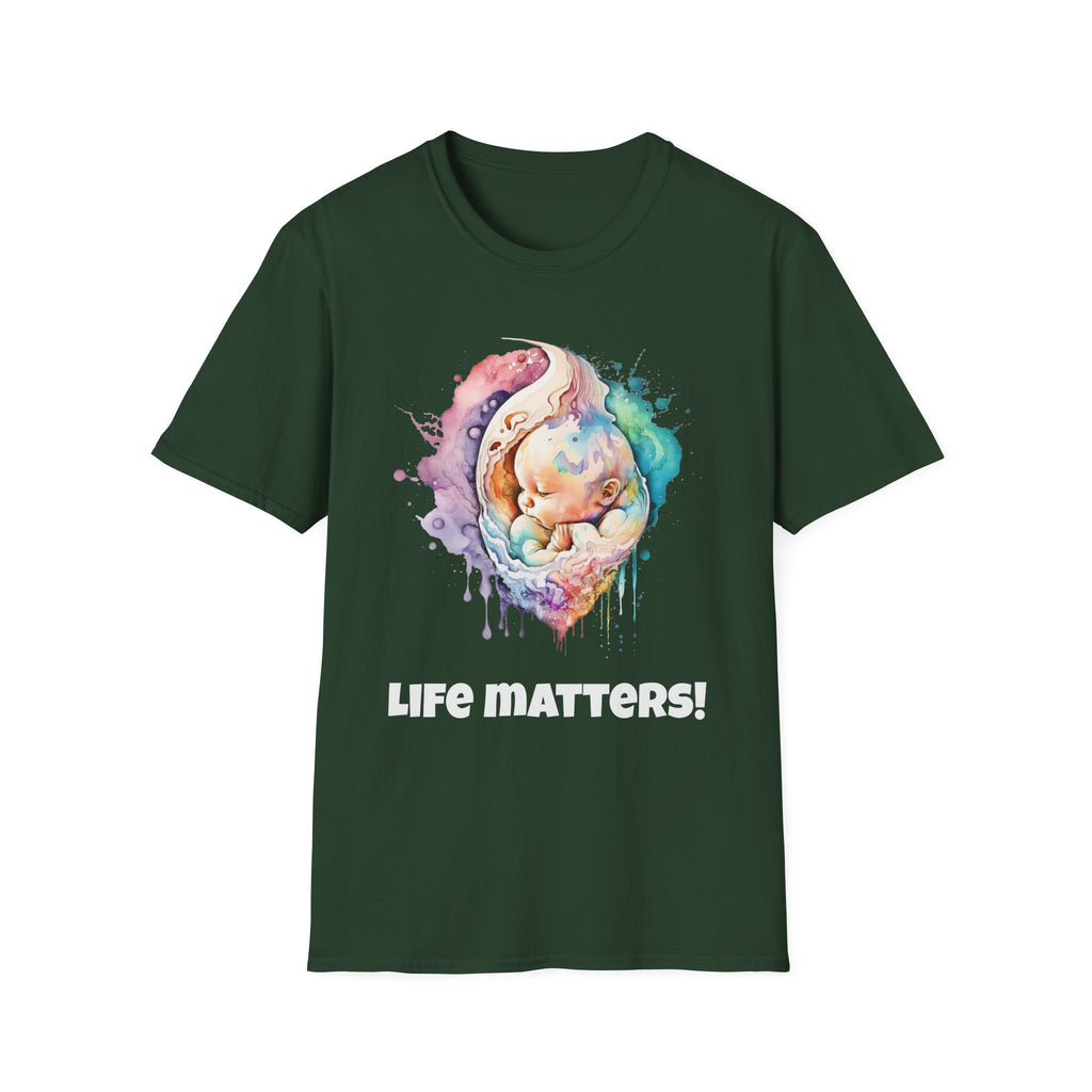 Życie ma znaczenie! Koszulka Softstyle Pro-life Baby w różnych kolorach 