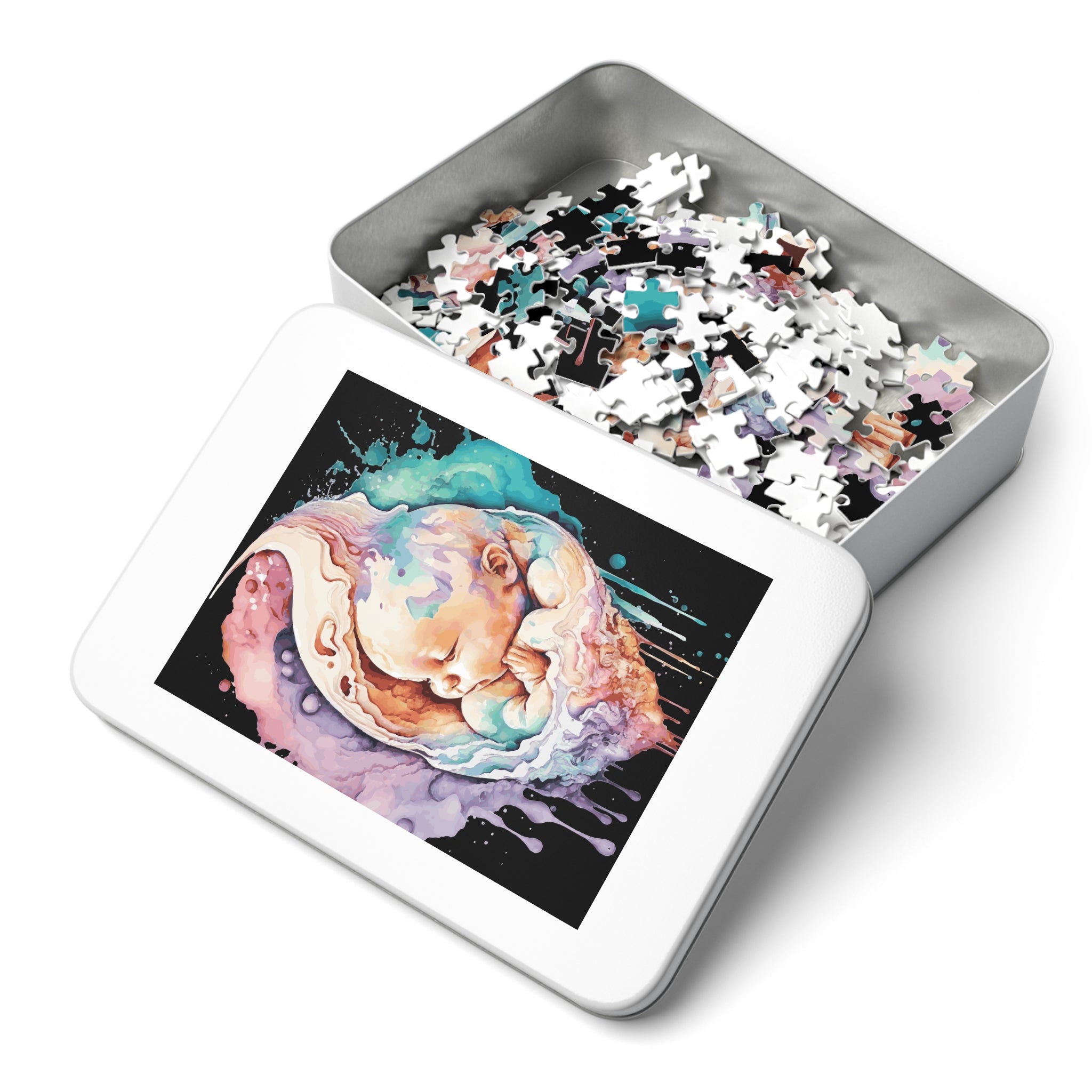 Baby Puzzle Jigsaw with Tin 250/500/1000/2000 pieces