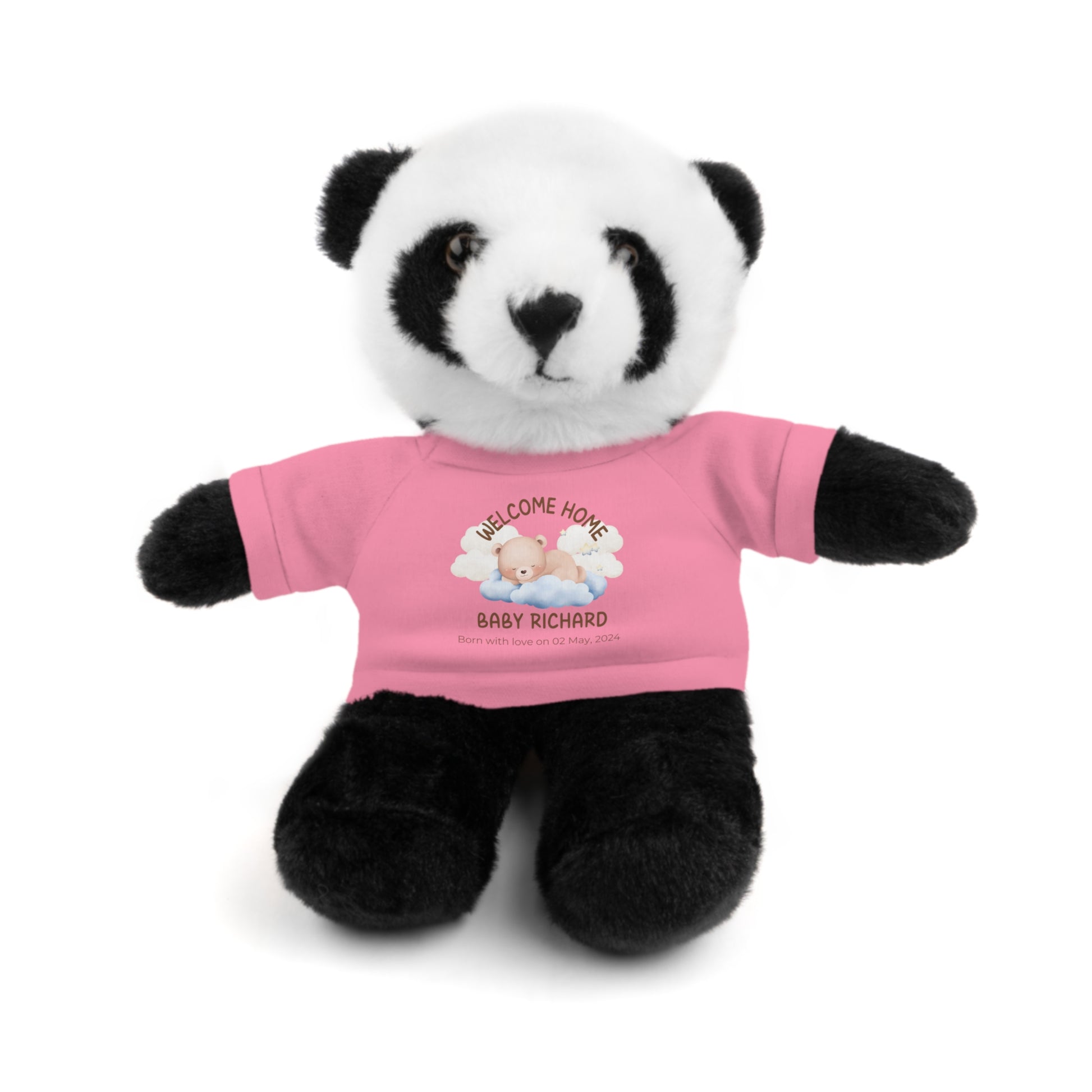 Peluches personalizados con camiseta | diferentes colores y animales disponibles