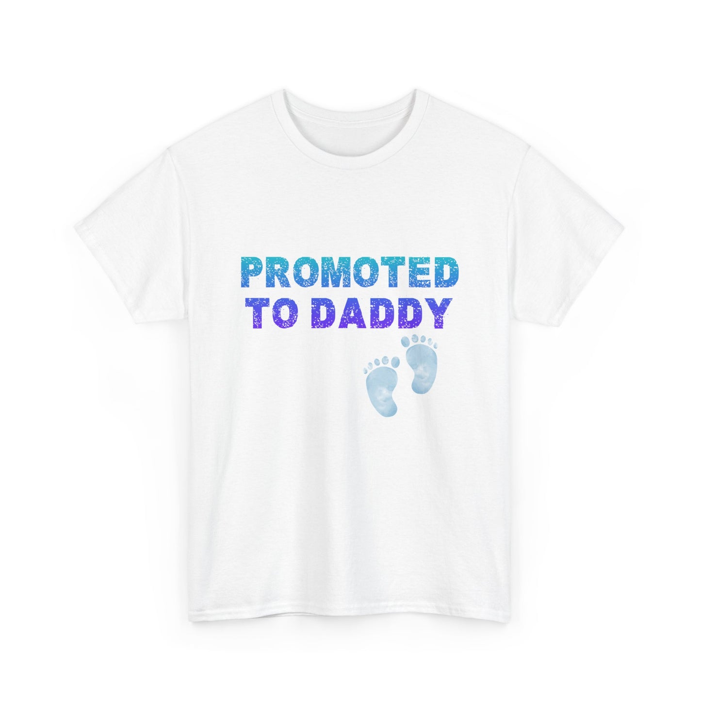 Heavy Cotton Tee Promoted to Daddy | Canada shipping