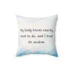 Birth Affirmation Pillow for Birthing Space