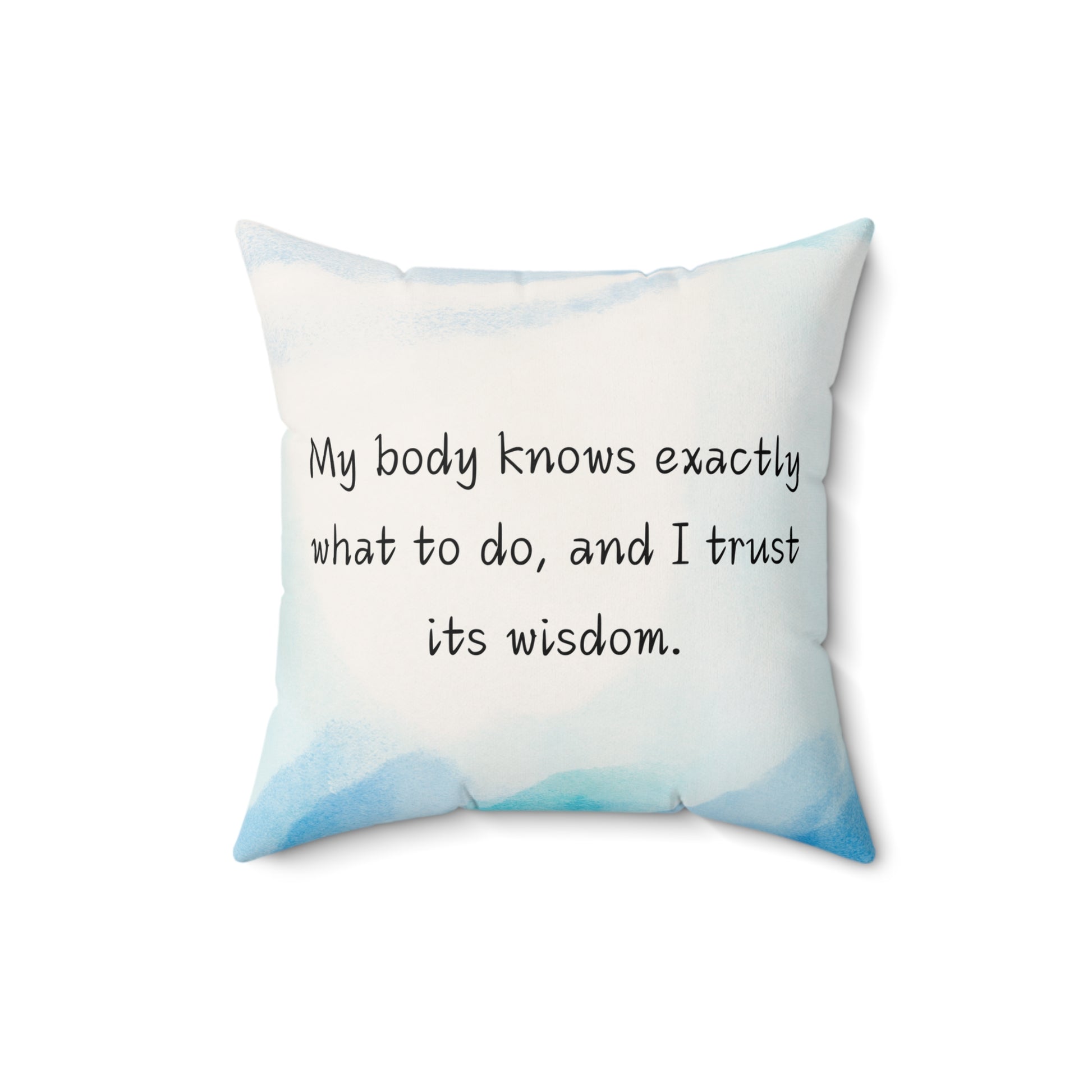 Almohada de afirmación de nacimiento para el espacio de parto