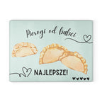 Pierogi od babci - Glass Cutting Board