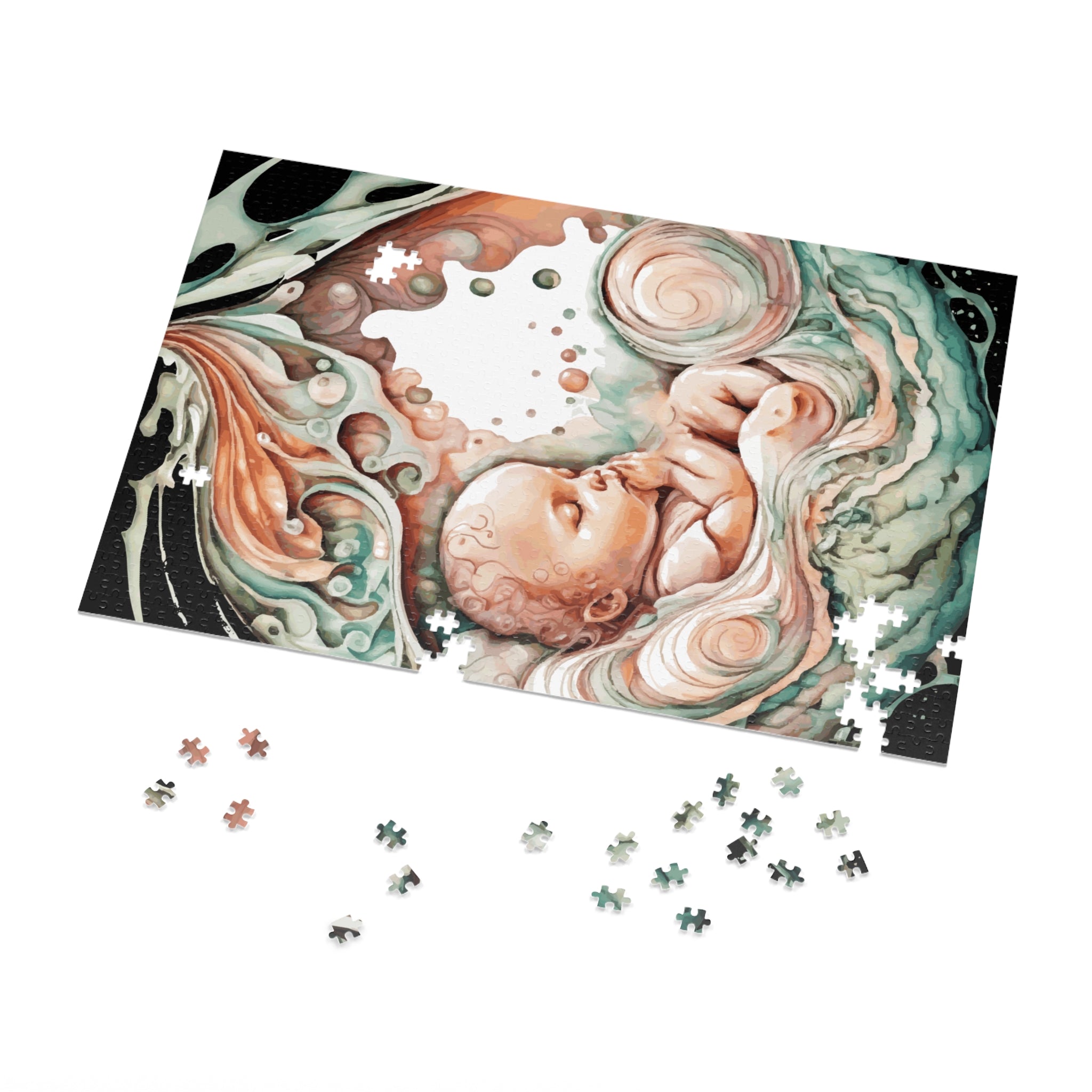 Baby Puzzle Jigsaw with Tin 250/500/1000/2000 pieces