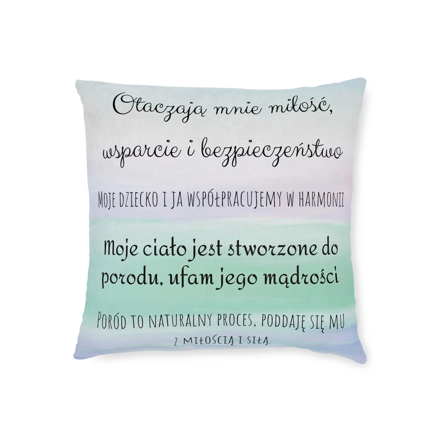 Square Pillow in Polish (po polsku) (Shipping from the UK)