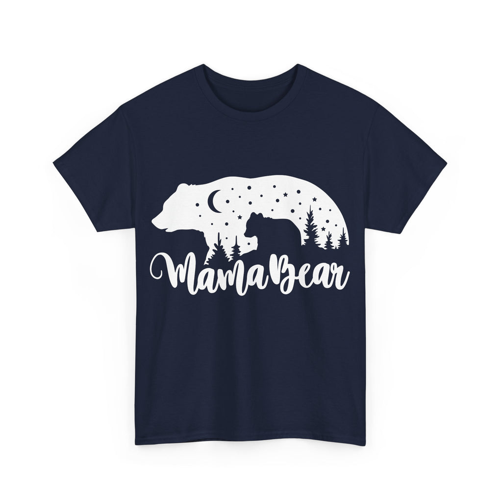 Camiseta de algodón grueso Mamá Osa 